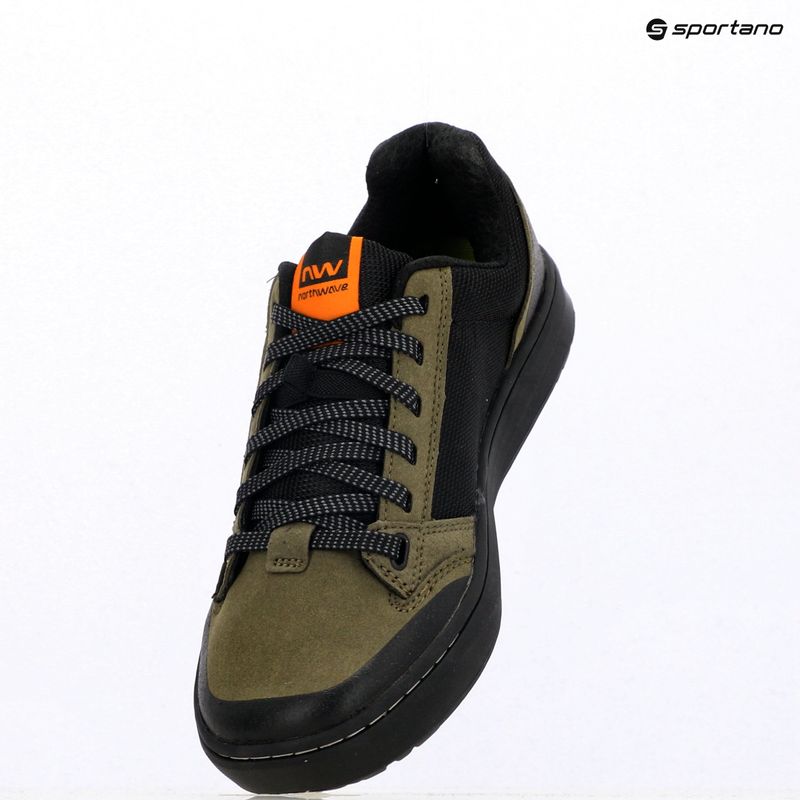 Încălțăminte de ciclism cu platformă pentru bărbați Northwave Tribe 2 forest green 9