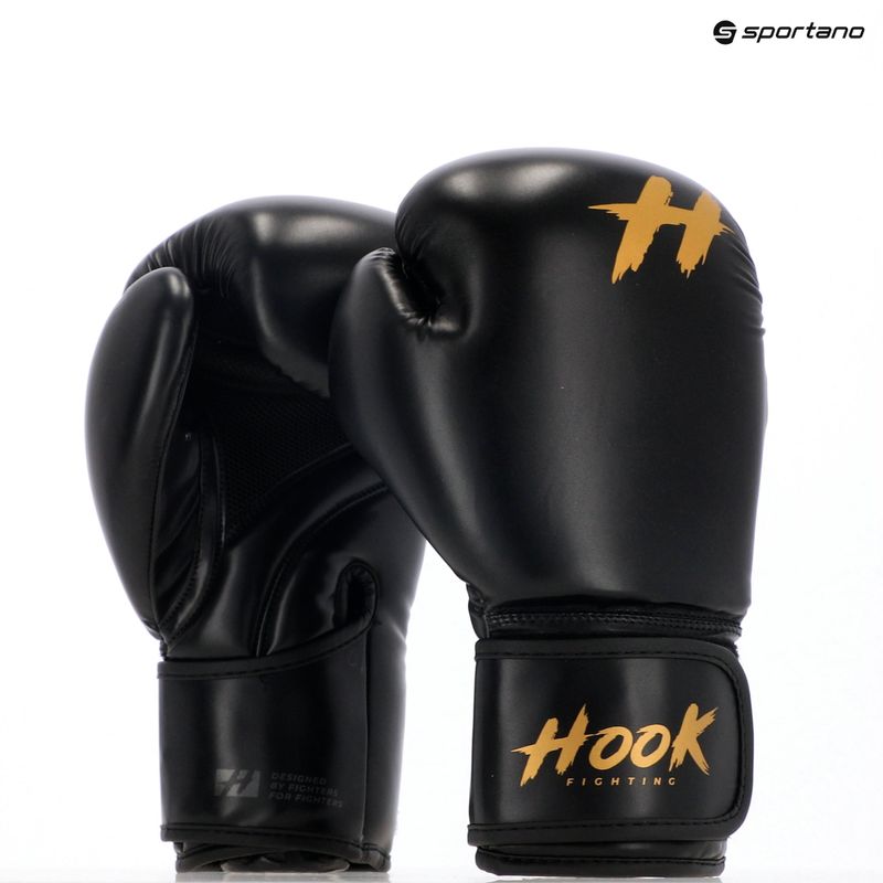 Mănuși de box  HOOK FIGHTING Ready To Train negru 8
