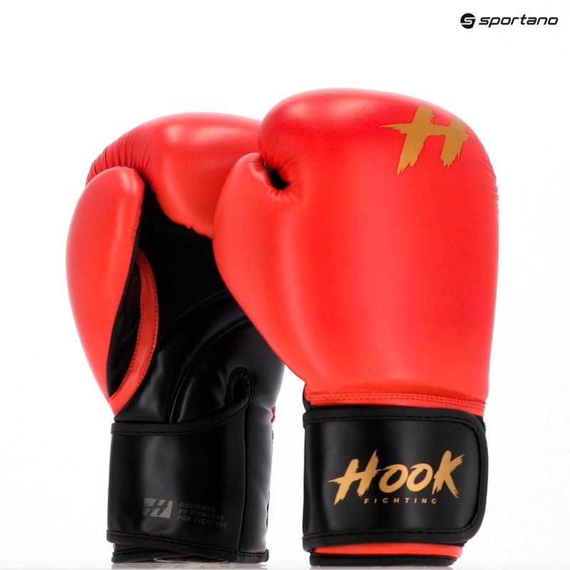 Mănuși de box  HOOK FIGHTING Ready To Train roșu 8