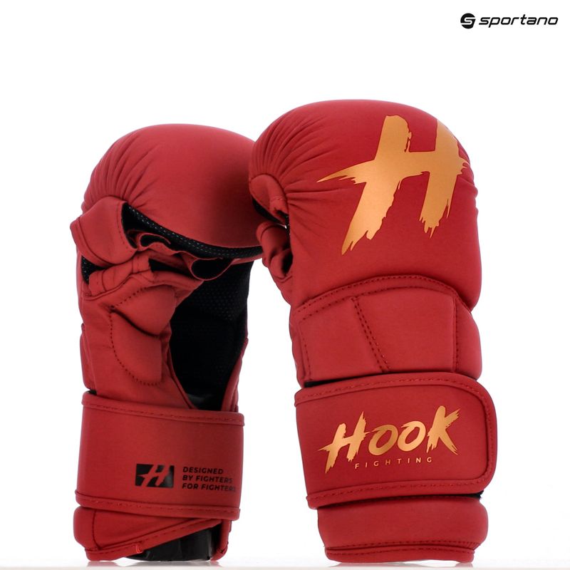 Mănuși de sparring MMA HOOK FIGHTING TX0-B4M0016 roșu 10