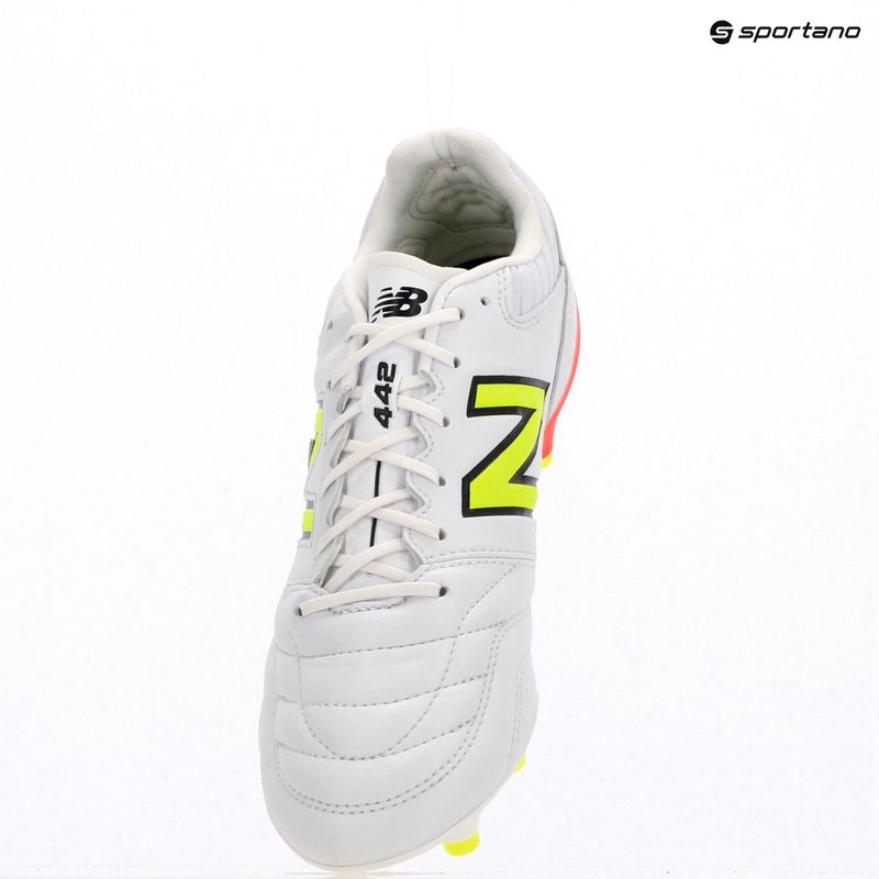Încălțăminte de fotbal pentru bărbați New Balance 442 Pro V2 FG white 9