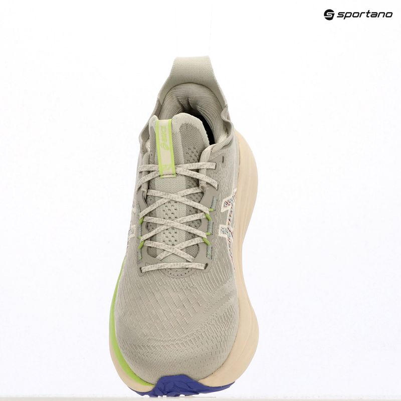 Încălțăminte de alergare pentru bărbați ASICS Gel-Nimbus 27 nature bathing/lime green 15