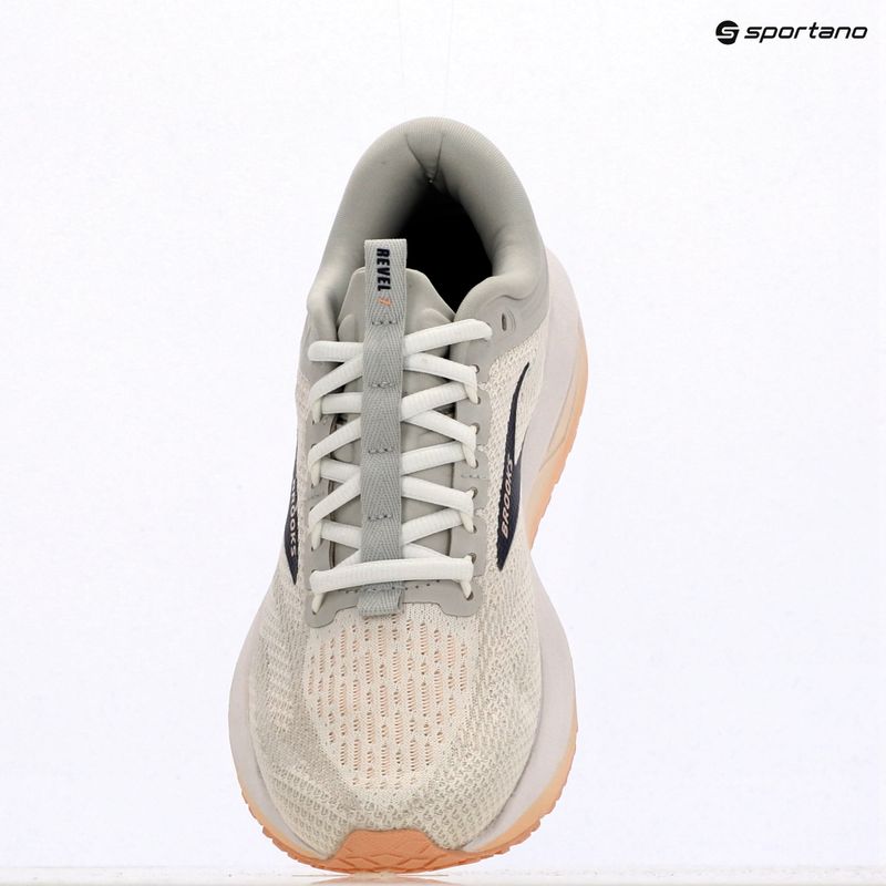 Încălțăminte  de alergare pentru femei Brooks Revel 7 oyster/white/tropical peach 9