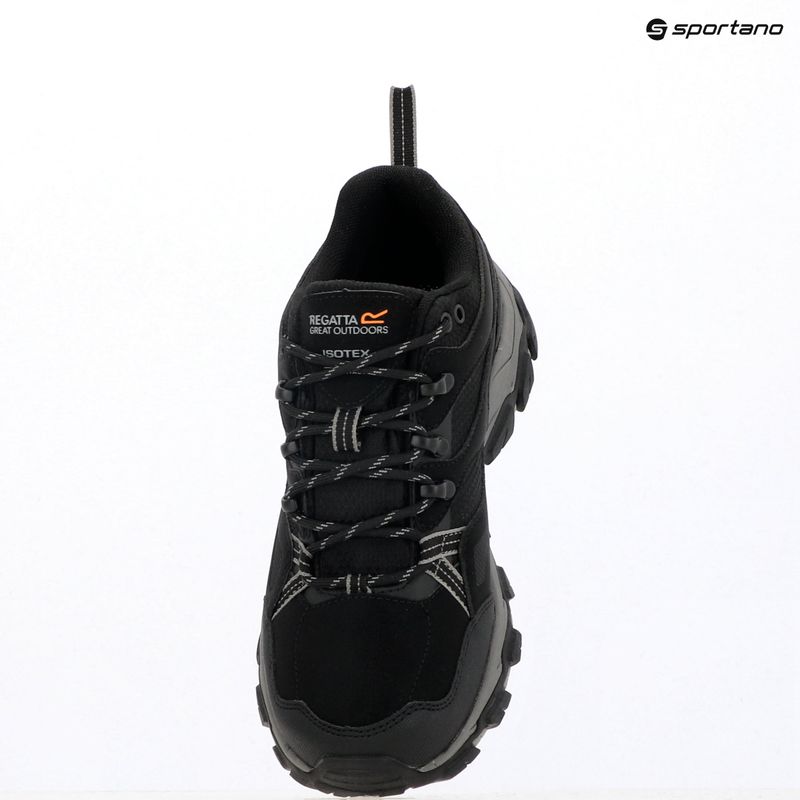 Încălțăminte de trekking pentru bărbați REGATTA Holcombe III Low black/granite 10