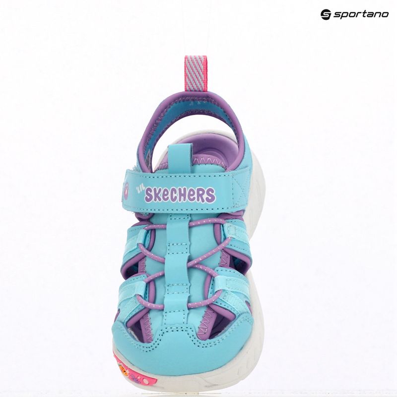 Sandale pentru copii SKECHERS Play Scene Splash Cute Crew turquoise/lavender 4