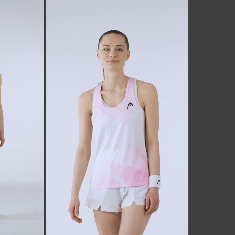 Tank top de tenis pentru femei HEAD Spirit Tank Top print vision w/alight lilac 5