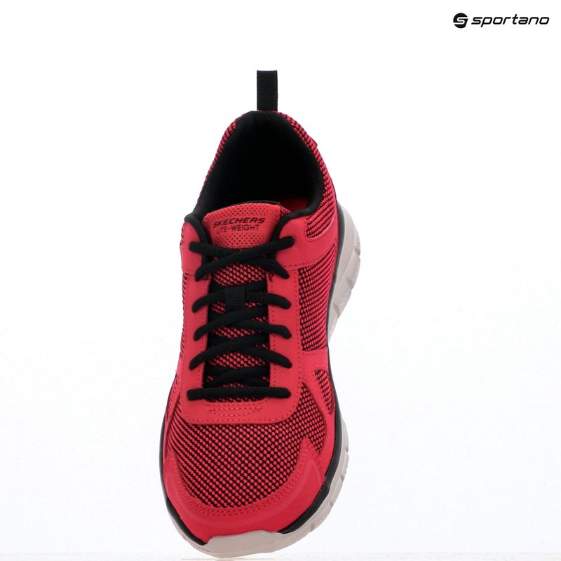 SKECHERS Track Bucolo roșu/negru pantofi de antrenament pentru bărbați 14