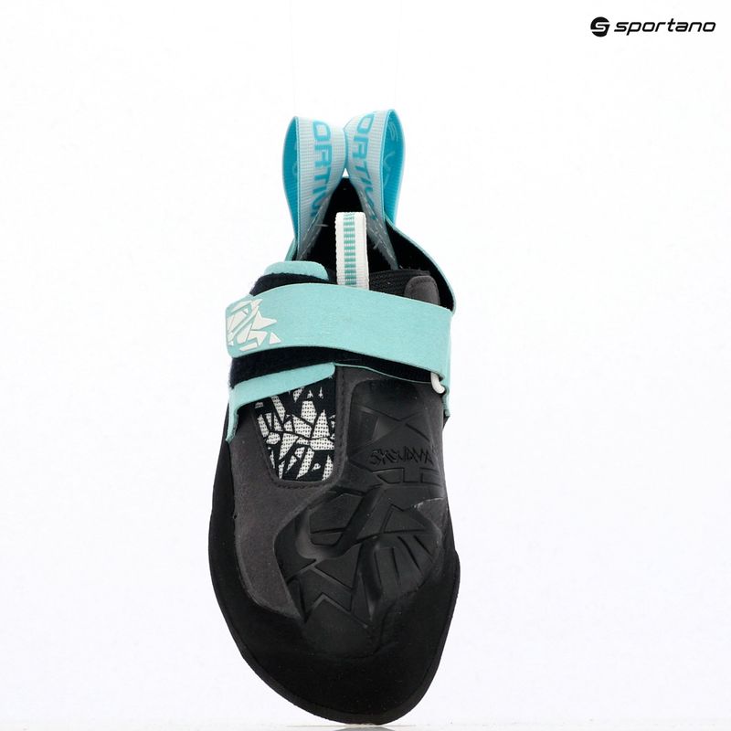 Încălțăminte de cățărare pentru femei La Sportiva Skwama Vegan carbon / turquoise 11