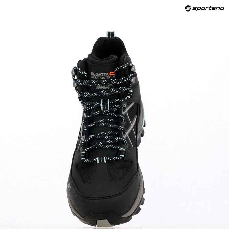 Încălțăminte de trekking pentru femei REGATTA Samaris III black/beached aqua 18