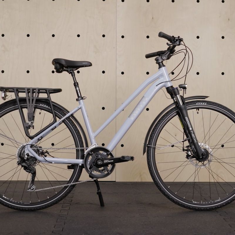 Bicicletă de trekking pentru femei ATTABO SPATE 2.0 28" alb 20