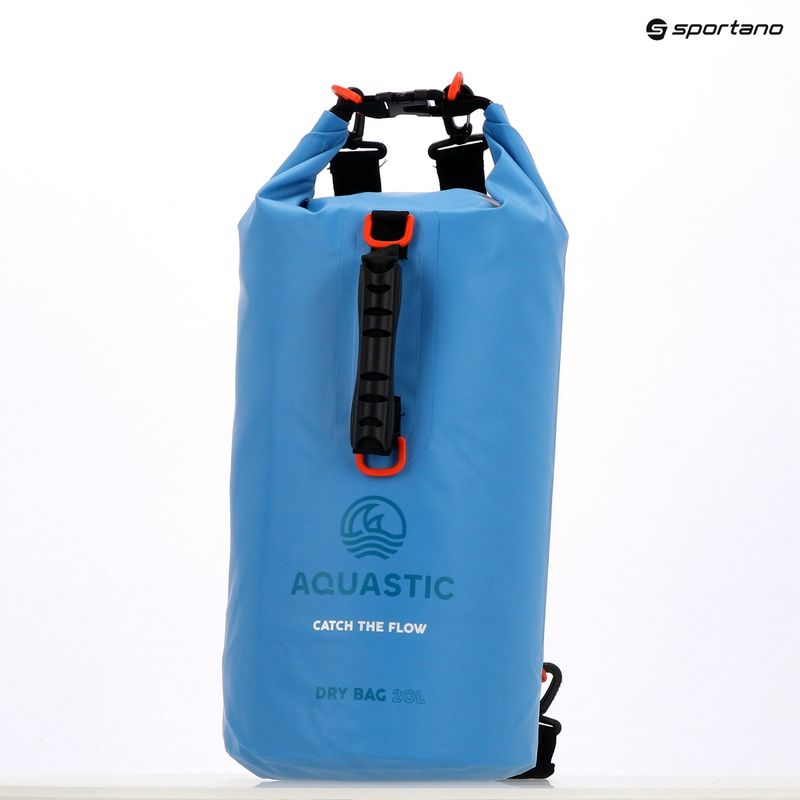 Sac impermeabil AQUASTIC Dry Bag 20 l albastru 13