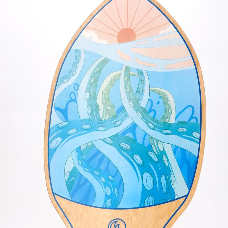 Placă de skimboard pentru copii AQUASTIC Lagune 34" multicolor 12