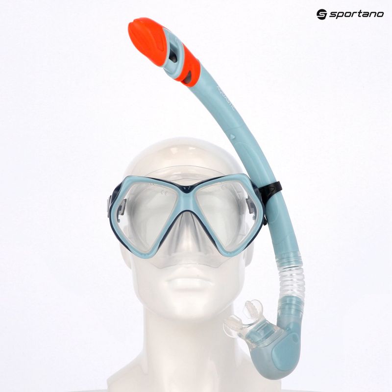 Set de snorkeling AQUASTIC Shoal mască + tub albastru 12
