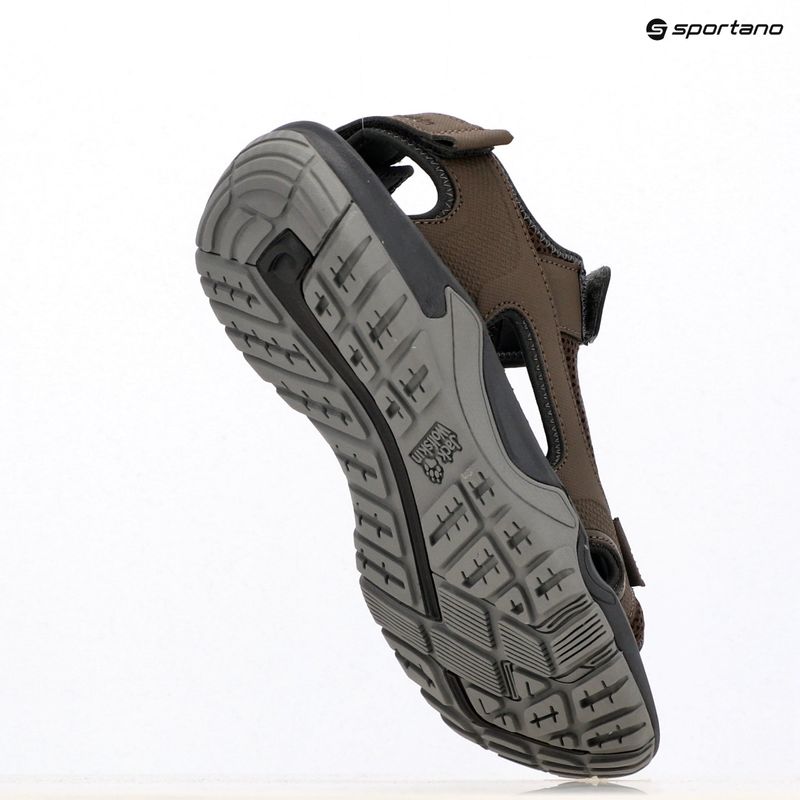 Sandale pentru bărbați Jack Wolfskin Lakewood Cruise cold coffee 12