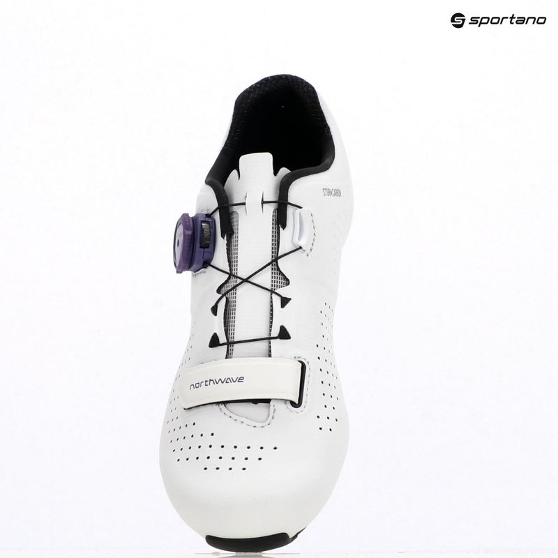 Încălțăminte de șosea pentru femei Northwave Storm Carbon white/dark purple 11