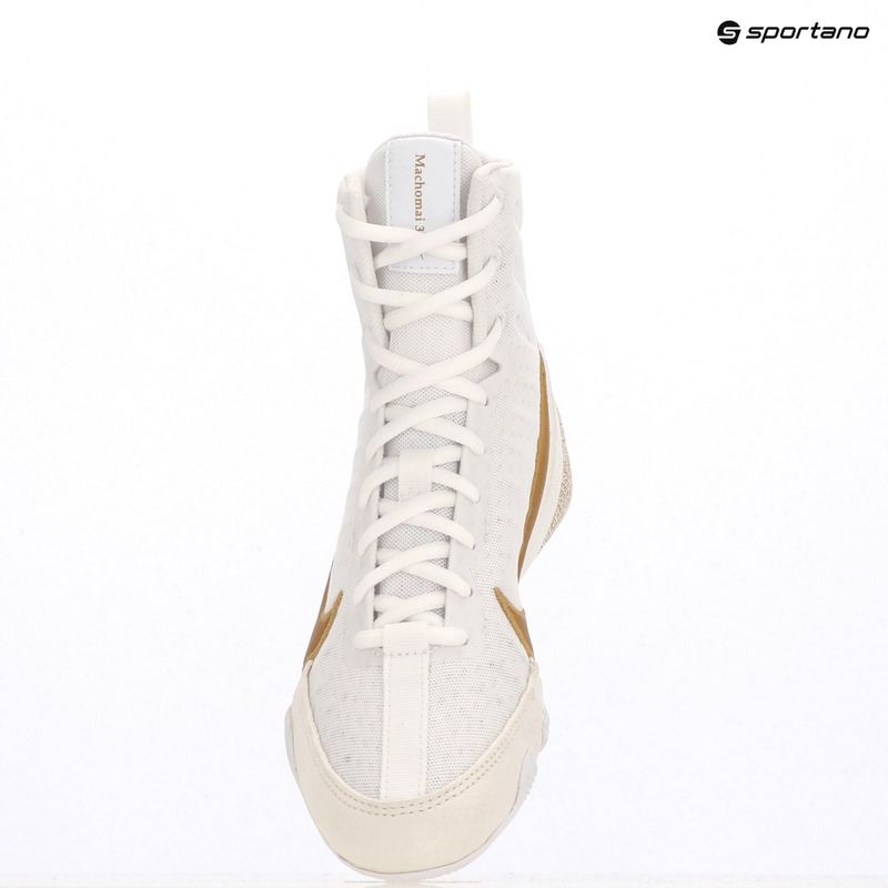 Încălțăminte de box Nike Machomai 3 white/metallic gold 9
