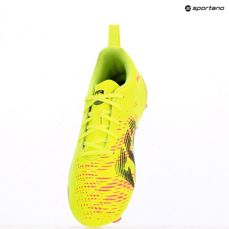 Încălțăminte de fotbal pentru copii PUMA Future 8 Play FG/AG Jr yellow alert/puma black/sun struck 9