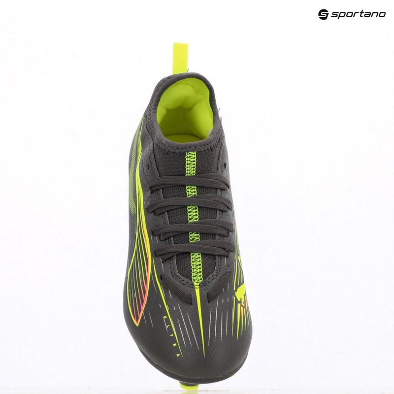 Încălțăminte de fotbal pentru copii PUMA Ultra 5 Match FG/AG Jr matte aged silver/yellow alert/puma aged silver 9
