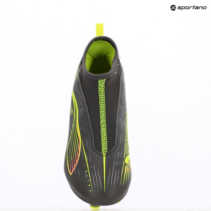 Încălțăminte de fotbal pentru copii  PUMA Ultra 5 Match+ LL FG/AG Jr matte aged silver/yellow alert/puma aged silver 9