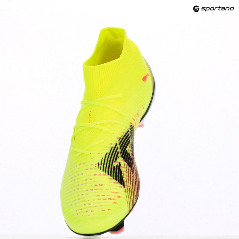 Încălțăminte de fotbal pentru bărbați PUMA Future 8 Pro FG/AG yellow alert/puma black/sun struck 9