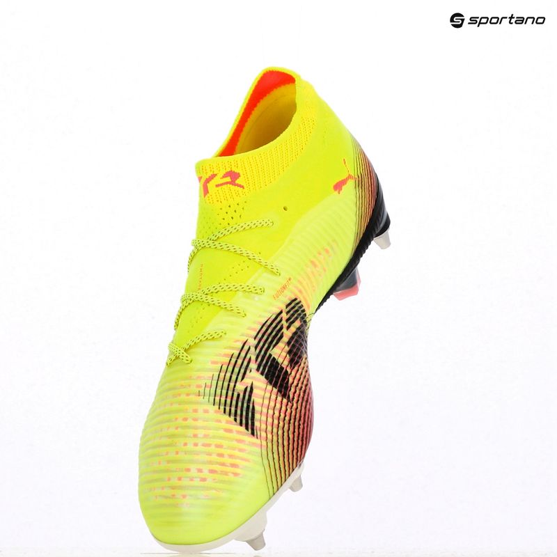 Încălțăminte de fotbal pentru bărbați PUMA Future 8 Ultimate MxSG yellow alert/puma black/sun struck 9