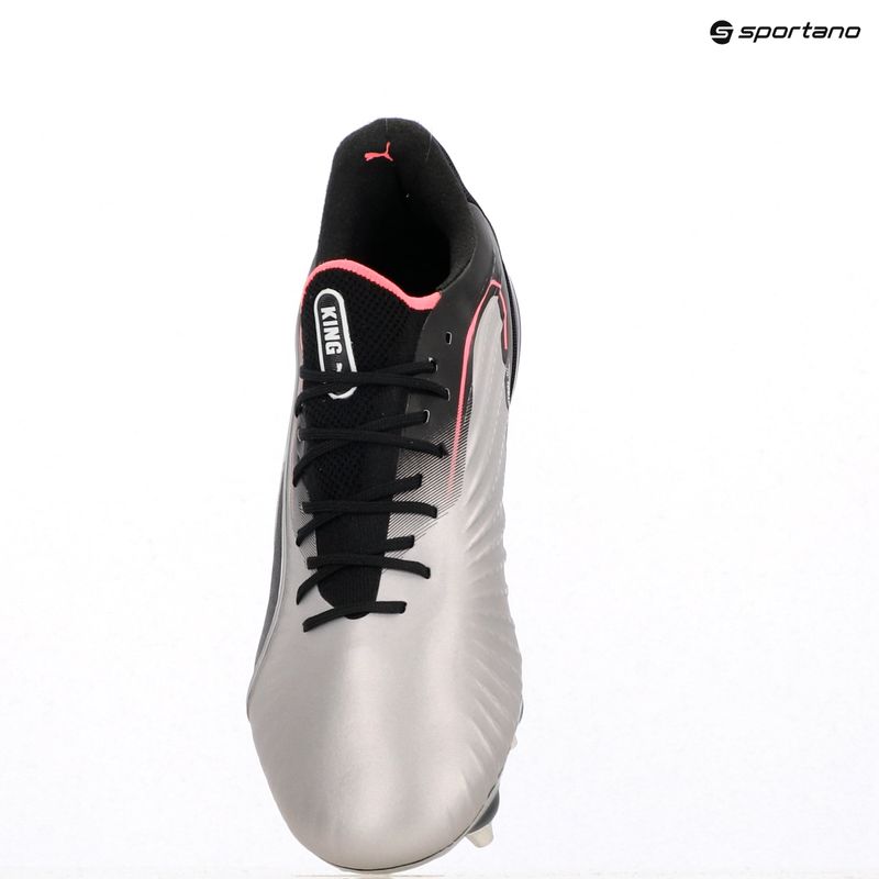 Încălțăminte de fotbal pentru bărbați  PUMA King Ultimate MxSG puma silver/puma black/sun struck/puma white 9