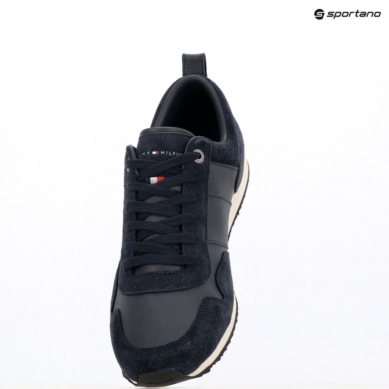 Încălțăminte pentru bărbați Tommy Hilfiger Iconic Leather Suede Mix Runner midnight 9