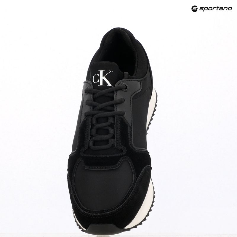 Încălțăminte pentru femei Calvin Klein YW0YW01644 Runner Laceup Sock Mg Nylon Mix black 9