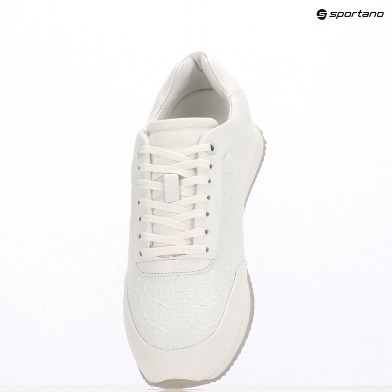 Încălțăminte pentru femei Calvin Klein HW0HW02574 Runner Lace Up Mono Pu Triple Bright White 9