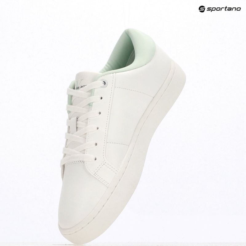 Încălțăminte pentru femei  Calvin Klein YW0YW01444 Classic Cupsole Lowlaceup Lth Wn bright white/moonlight jade 9