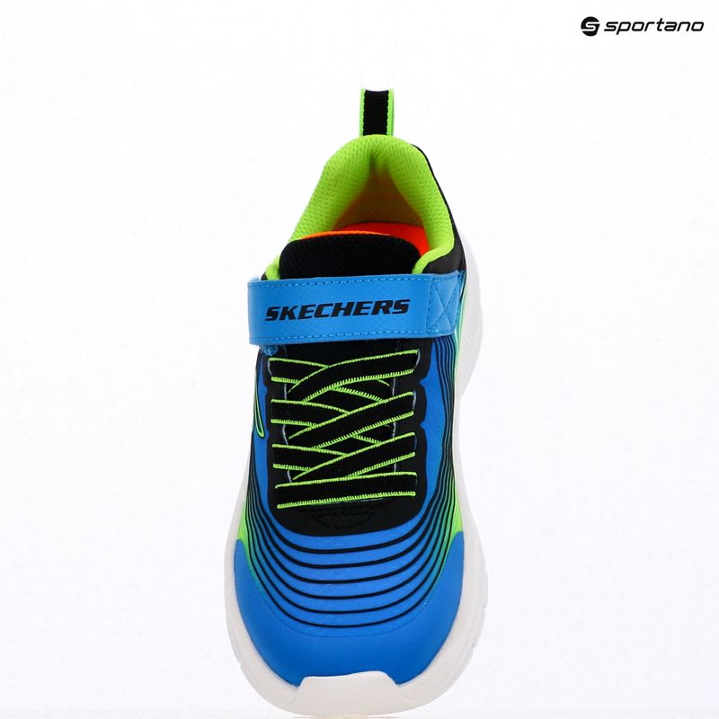 Încălțăminte pentru copii Skechers Microspec Advance albastru/lămâie 9