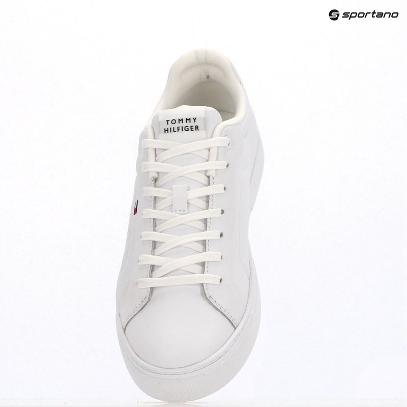 Încălțăminte pentru bărbați Tommy Hilfiger Icon Court Lth Flag Ess white 9
