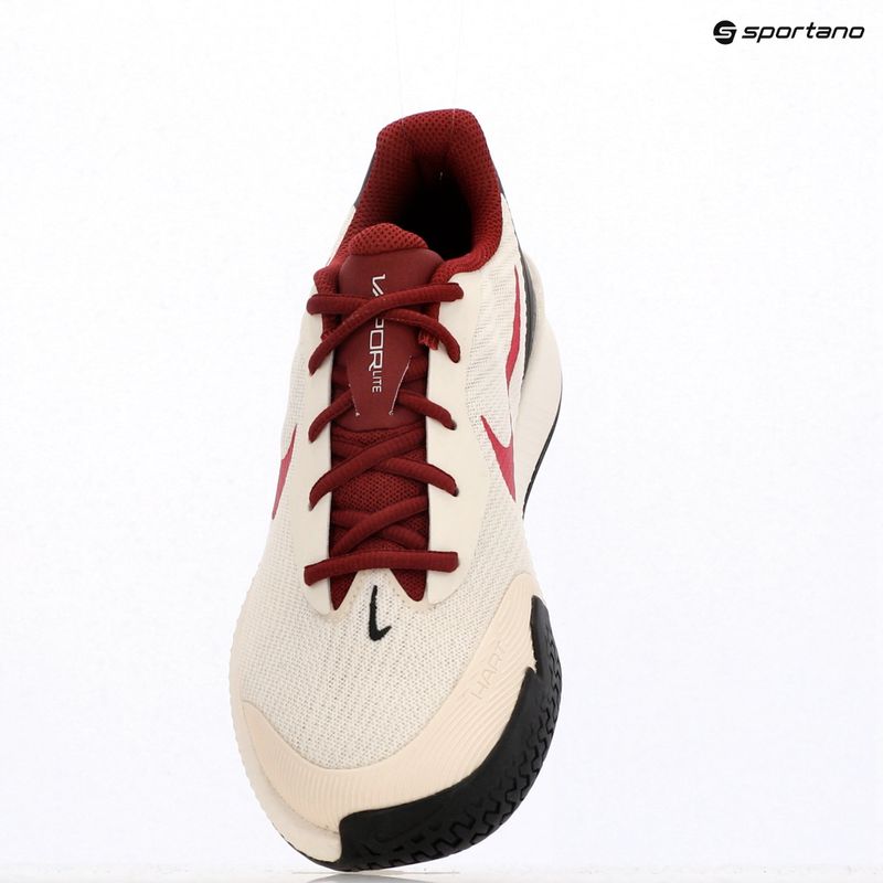 Încălțăminte de tenis pentru femei Nike Vapor Lite 3 pale ivory / rush pink / sail / team red 9