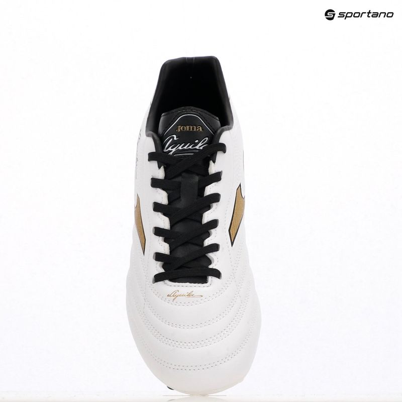 Încălțăminte de fotbal pentru bărbați Joma Aguila FG white/gold 9