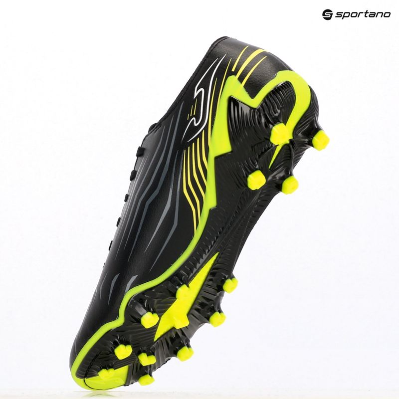Încălțăminte de fotbal pentru bărbați Joma Propulsion FG black/fluor yellow 9