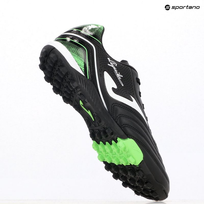 Încălțăminte de fotbal pentru bărbați Joma Aguila TF black/fluor green 9