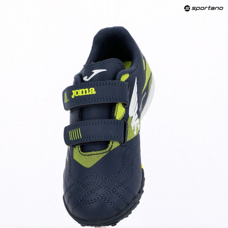 Ghete de fotbal pentru copii Joma Powerful Jr TF albastru închis 15