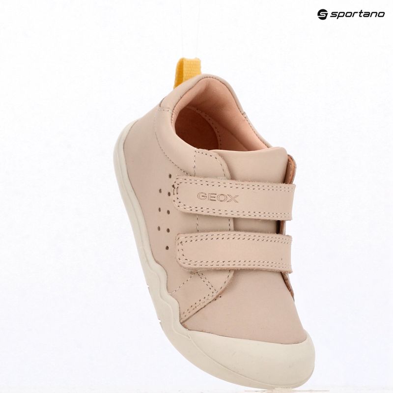 Încălțăminte barefoot pentru copii Geox Steppieup light ivory 17