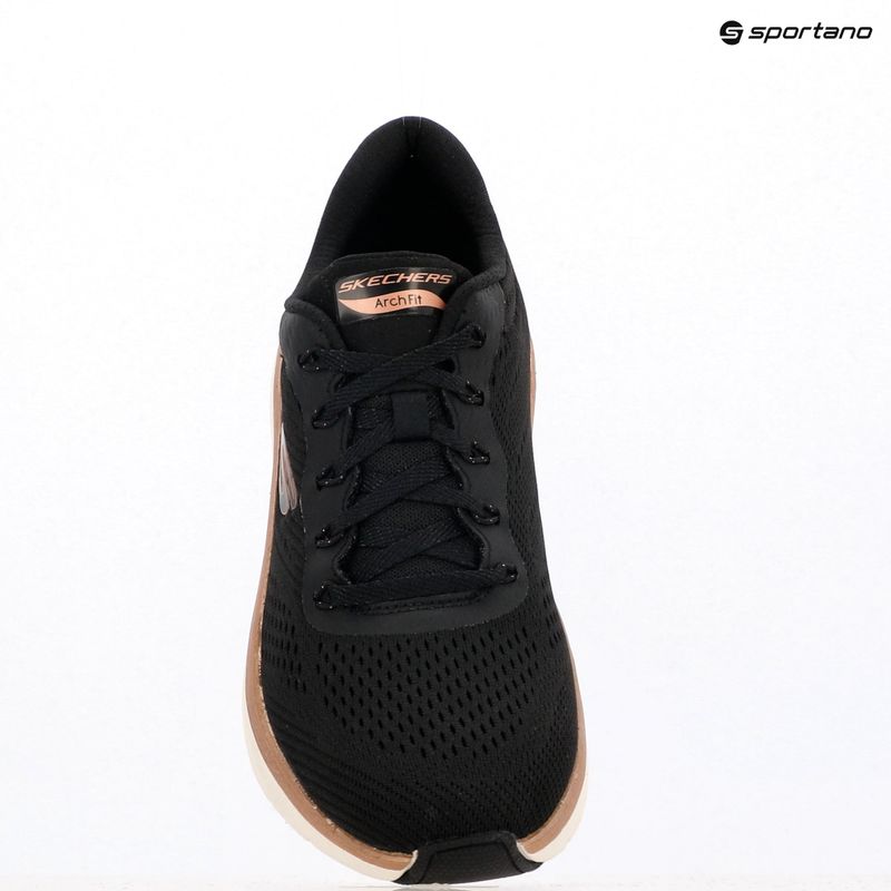 Încălțăminte pentru femei SKECHERS Arch Fit 2.0 Glow The Distance black/rose gold 9