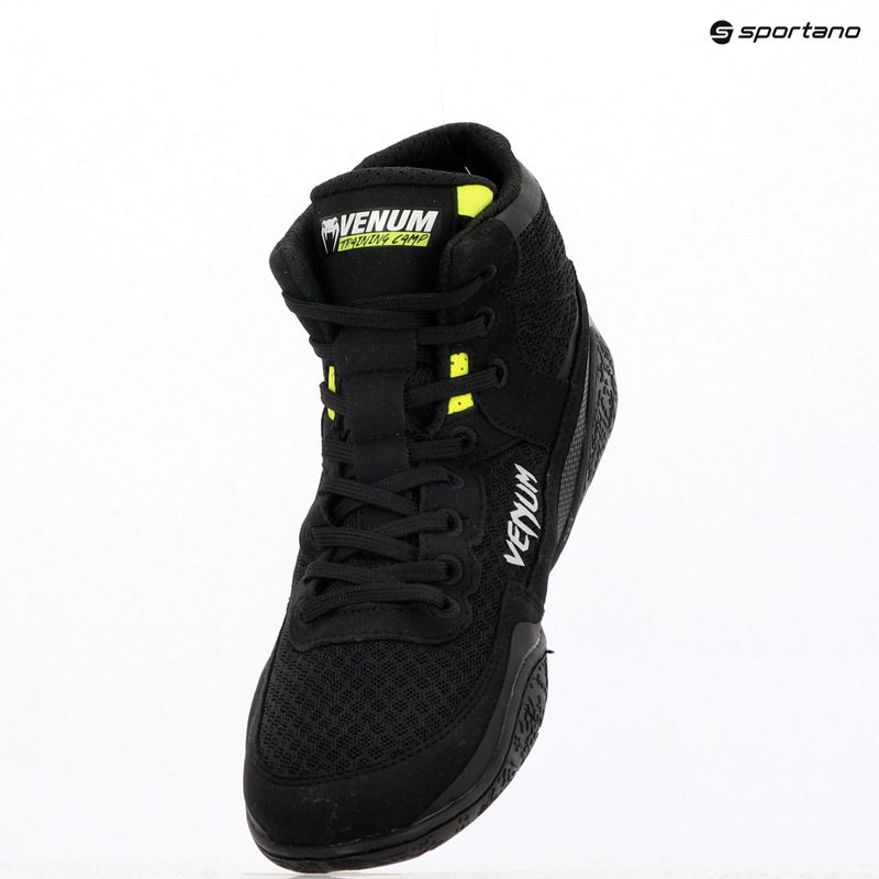 Încălțăminte de box  Venum Training Camp 4.0 Wrestling black/neo green 11