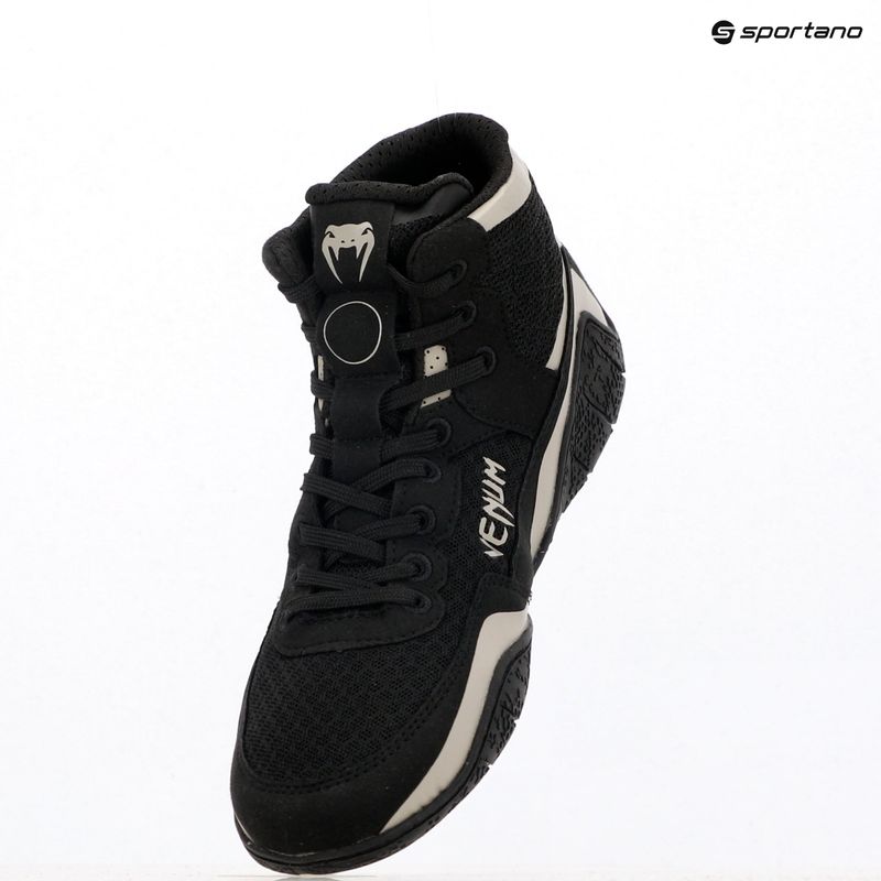 Încălțăminte de box Venum Elite Wrestling black/sand 9