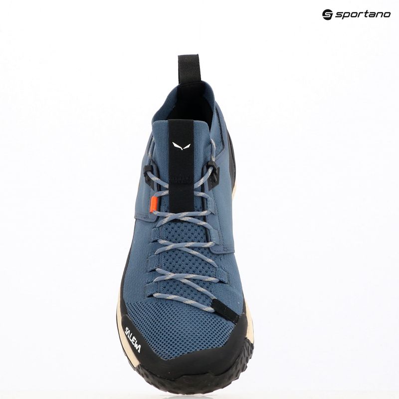 Încălțăminte de trekking pentru bărbați Salewa Puez 2 Knit Powertex java blue/black 9