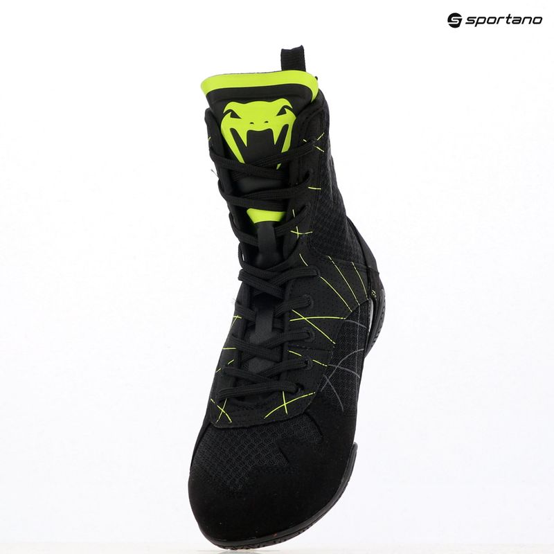 Încălțăminte de box pentru bărbați Venum Training Camp 4.0 Boxing black/neo green 15