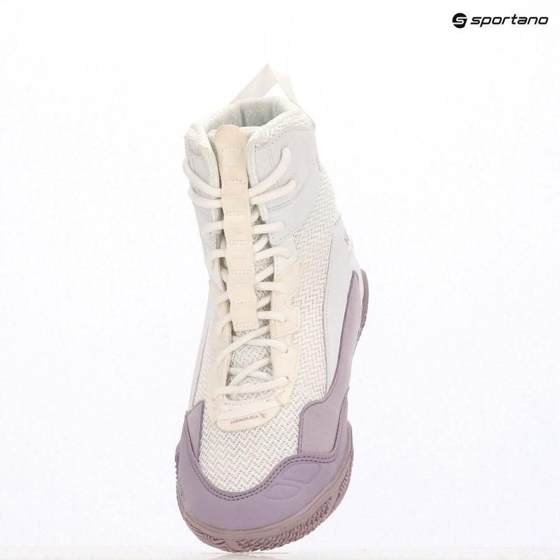 Încălțăminte de box Hayabusa Talon Boxing white/lavender 19