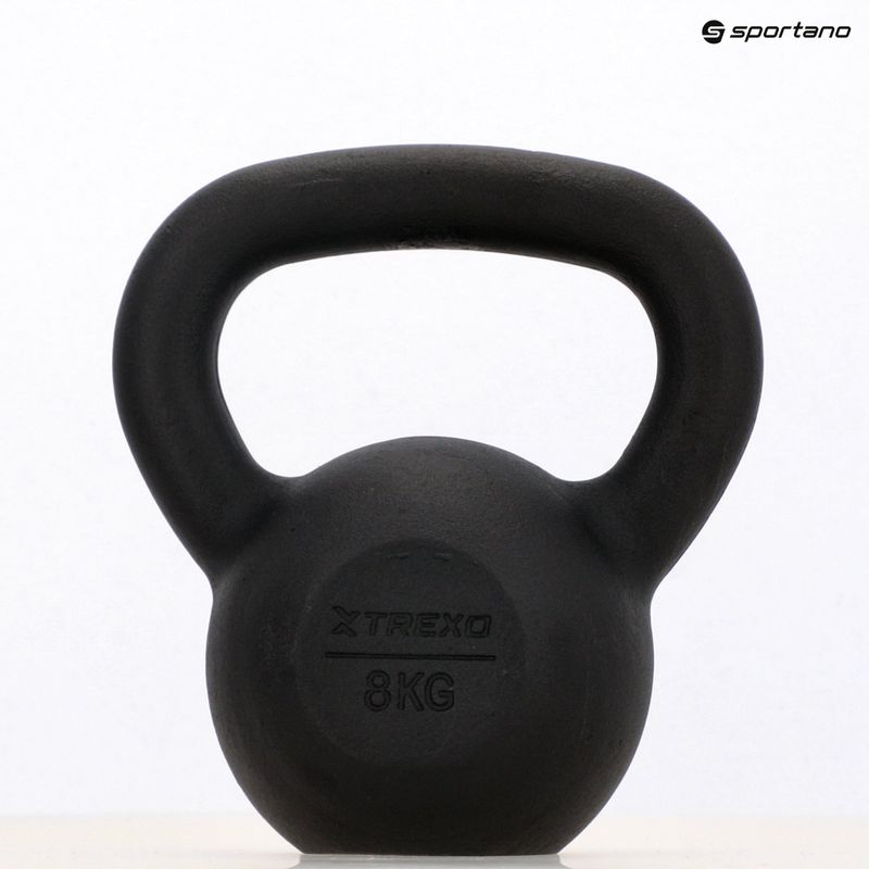 Kettelbell din Fontă TREXO 8kg negru 8