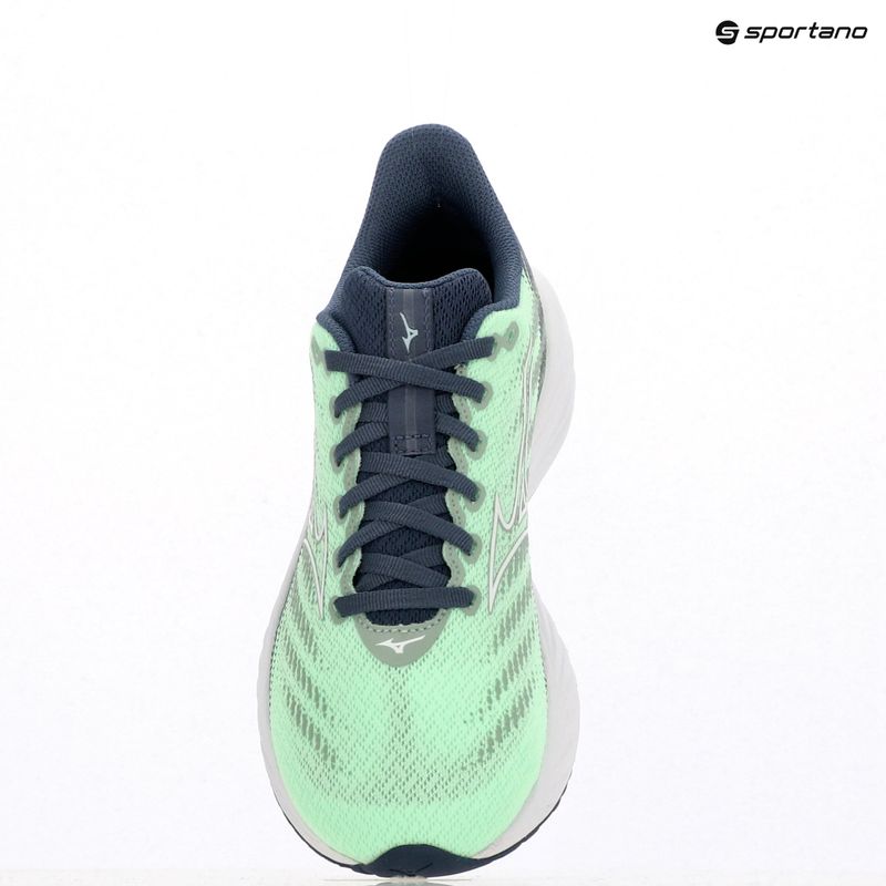 Încălțăminte de alergare pentru copii Mizuno Enerzy Rider Jr neo mint/white/vintage indigo 9