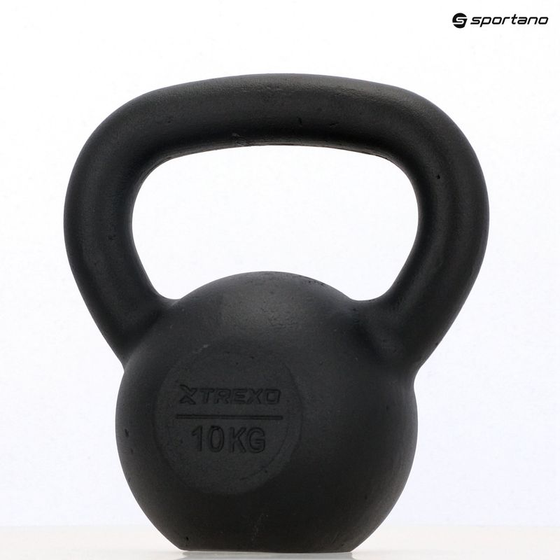 Kettelbell din Fontă TREXO 10kg negru 8