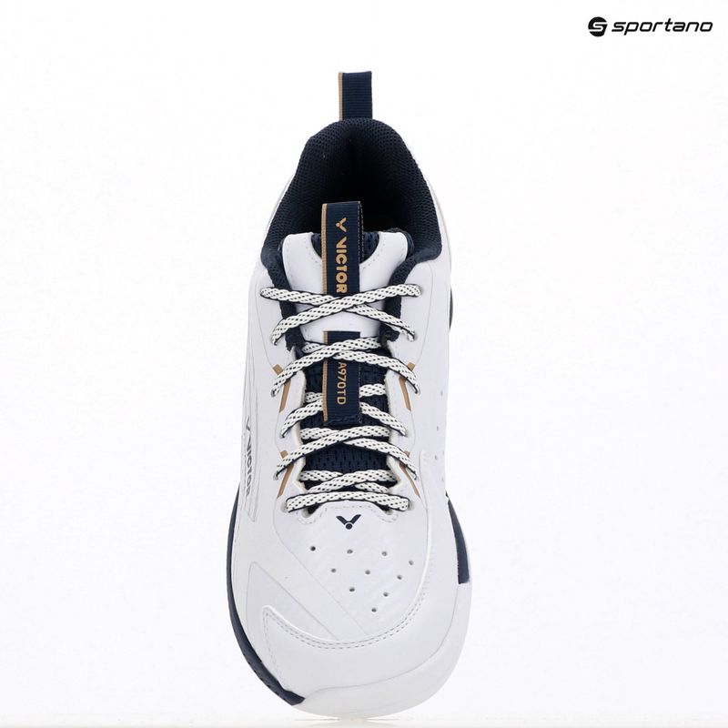 Încălțăminte de badminton pentru bărbați VICTOR A970TD AX bright white/light gold 13