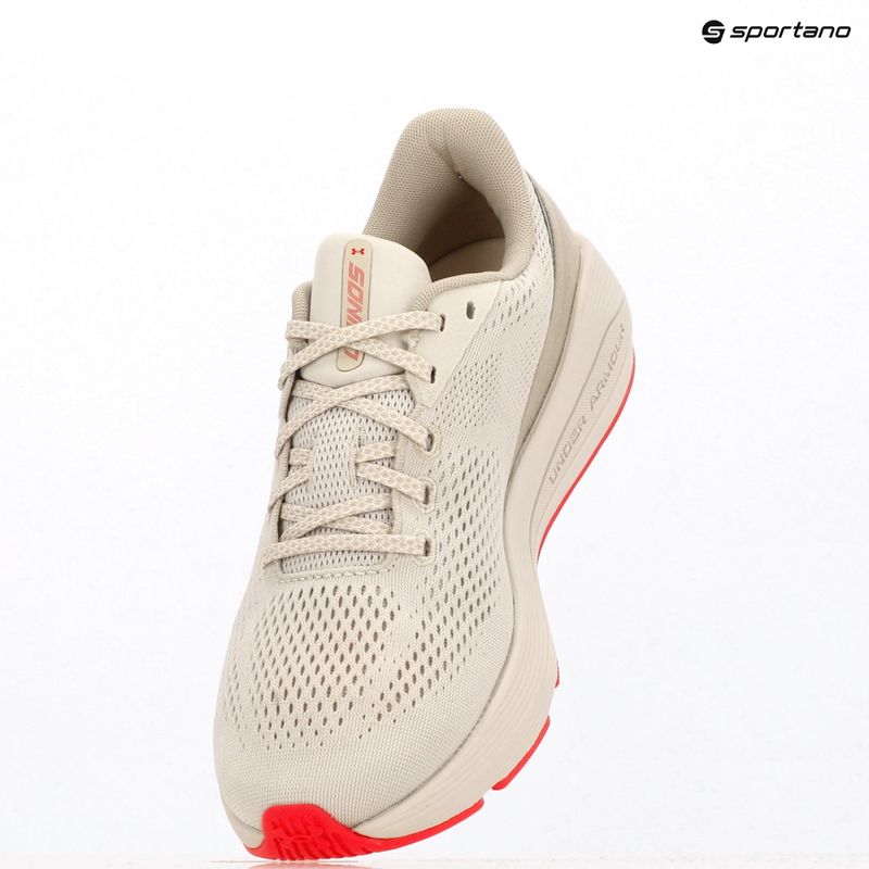 Încălțăminte de alergare pentru femei Under Armour Sonic 7 summit white/khaki base/racer red 9