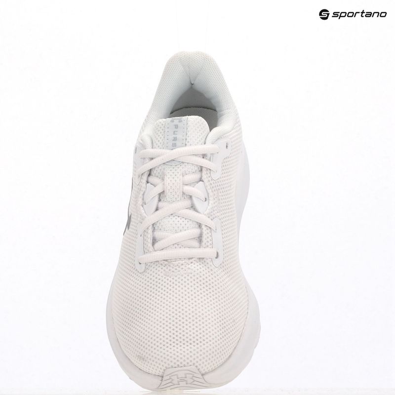 Încălțăminte de alergare pentru femei Under Armour Charged Pursuit 4 white/white/metallic silver 9